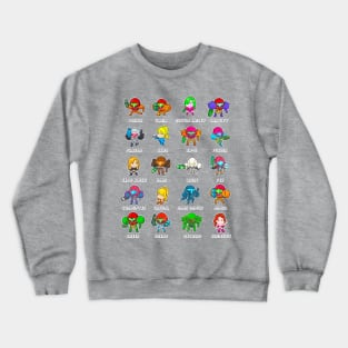 The Many Suits of Samus Crewneck Sweatshirt